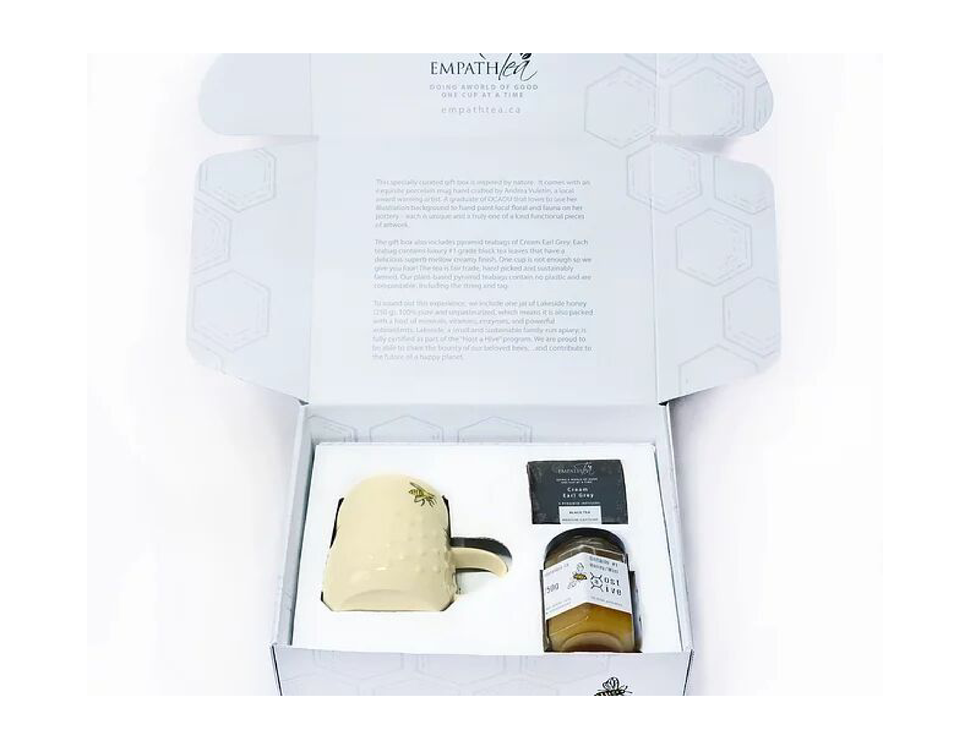 Special Edition Gift Box w/ porcelain mug (stripes) by artist Andrea Vuletin