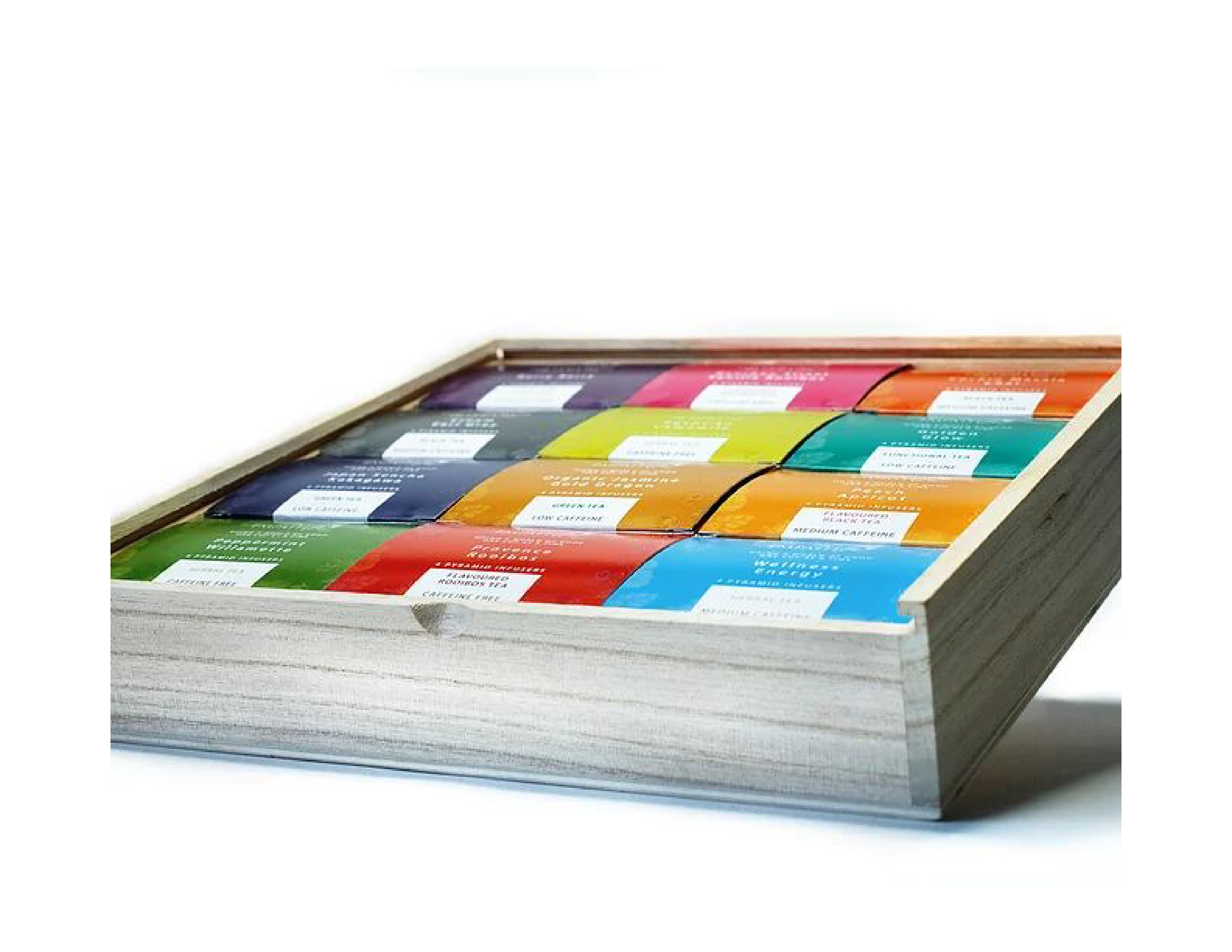 Luxury Teas From Around The World Wood Box (12 Flavours / 4 bags each)