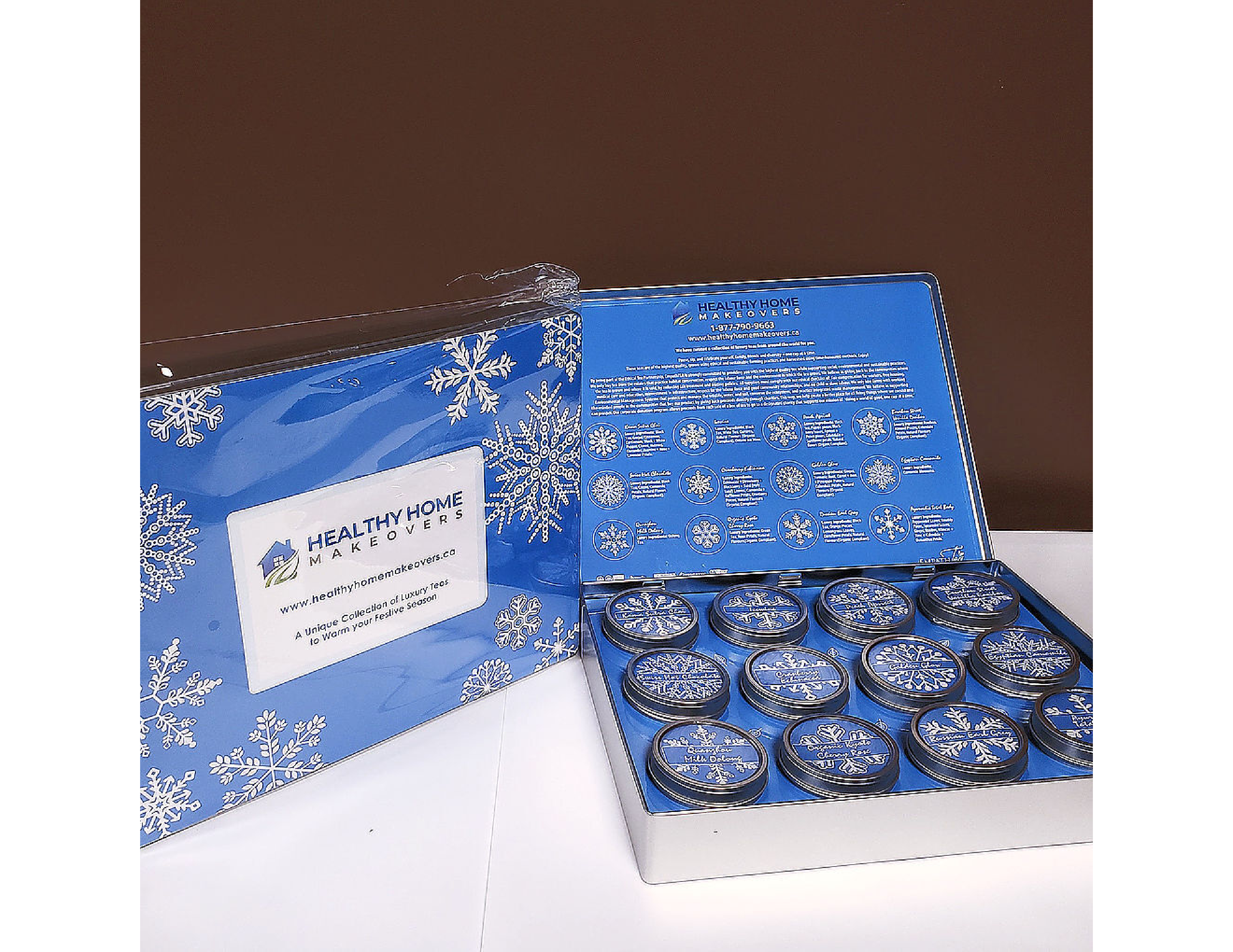 Customizable Luxury Tea Tin Box Set (12 Boxes)