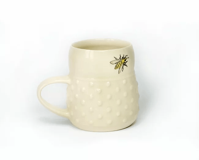 Porcelain Bee Mug by artist Andrea Vuletin